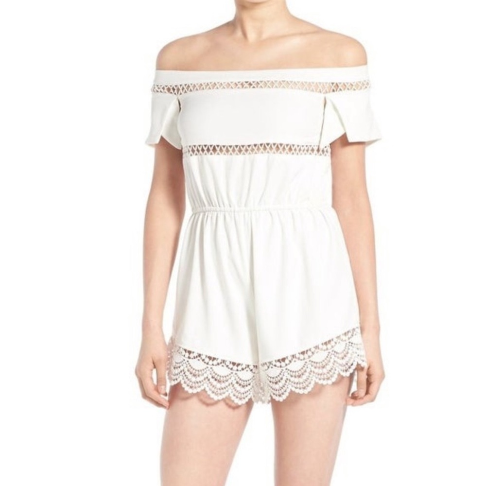 Missguided crochet romper